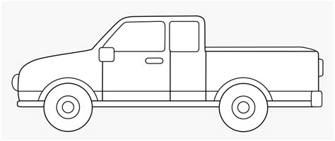 Transparent Pick Up Truck Png - Pickup Truck Clipart Outline, Png ...