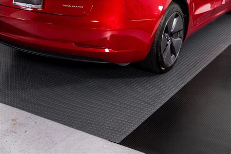 BLT G-Floor Garage Floor Runner Mat 30” x 24' Ribbed Pattern - Black or ...