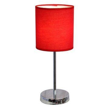 Simple Tabletop Lamps | Simple Designs Table Lamp - 12H in. - Red Shade | Table lamp, Mini table ...