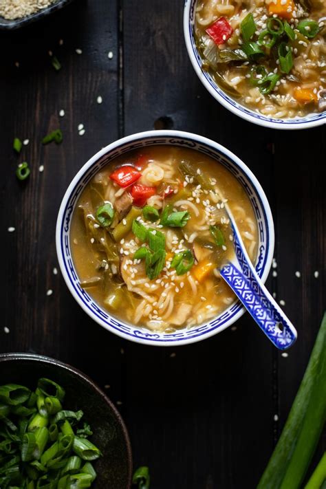 Mixed veggies clear soup with noodles | Soulful And Healthy | Delicious ...