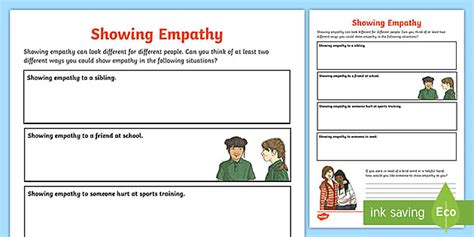 Downloadable PDF Empathy Worksheets | Twinkl (teacher made)