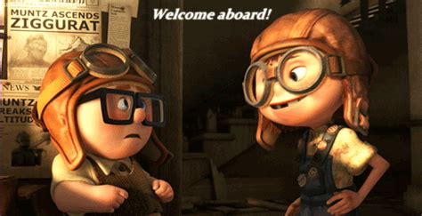 Time For An Adventure GIF - Welcome Aboard Up Movie Disney - Discover & Share GIFs