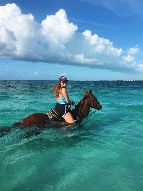 Horseback riding on the beach & in the ocean at Turks and Caicos www.sierrasays.com # ...