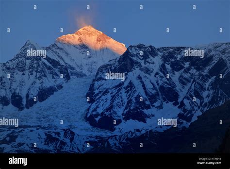 Dhaulagiri peak in Nepal Stock Photo - Alamy