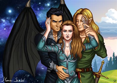 Fanart from A Court of thorns and roses books by Sarah J. Maas. A Court Of Wings And Ruin, A ...