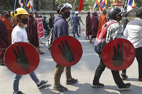 Myanmar pro-democracy protest - CSMonitor.com