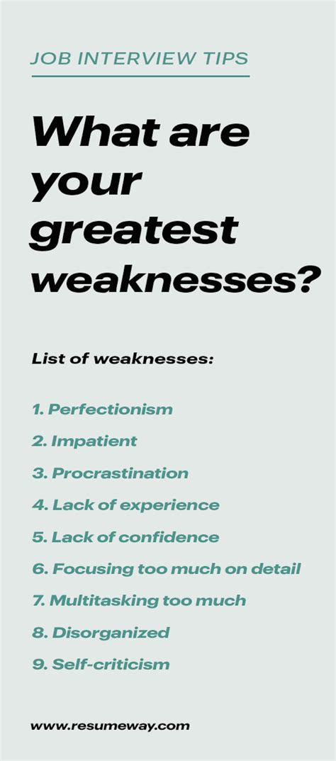 Good Weakness For An Interview - star interview questions