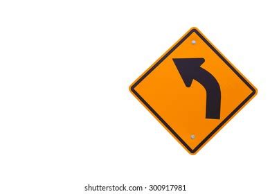 Curve Ahead Road Sign Stock Photo 300917981 | Shutterstock