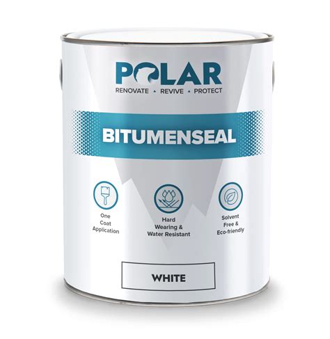 Buy Polar Premium Bitumen Seal White Waterproof Bitumen Paint & Roof Sealant Repair Coating for ...