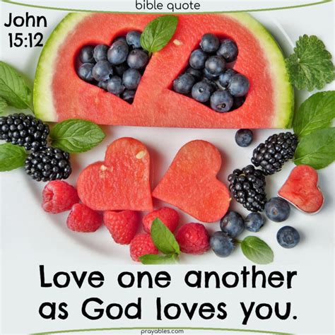 Bible: John 15:12 - Prayables