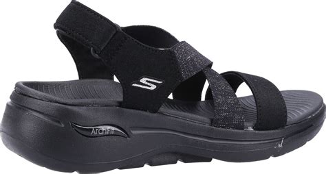 Skechers Go Walk Arch Fit Astonish Summer Sandal, Black – The Shoe Cabin