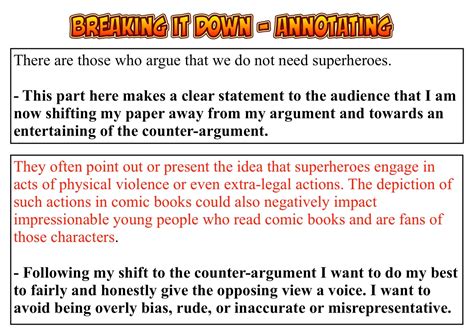 Counter-Argument Example – COMPOSITION 2