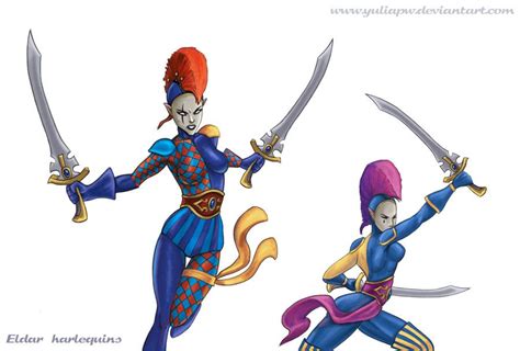 Eldar: Harlequins by YuliaPW on DeviantArt | Fantasy figurine ...