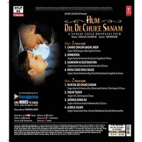 HUM DIL DE CHUKE SANAM - VINYL RECORD - Vinyl Records | Gramophone House | IP Records