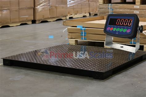 Material Handling 5 Year Warranty 1,000 lb x .2lb 40"x40" Floor Scale Pallet Warehouse ...