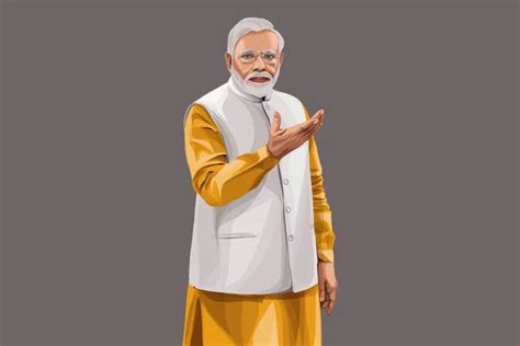 Narendra Modi Standing Full Size Photo