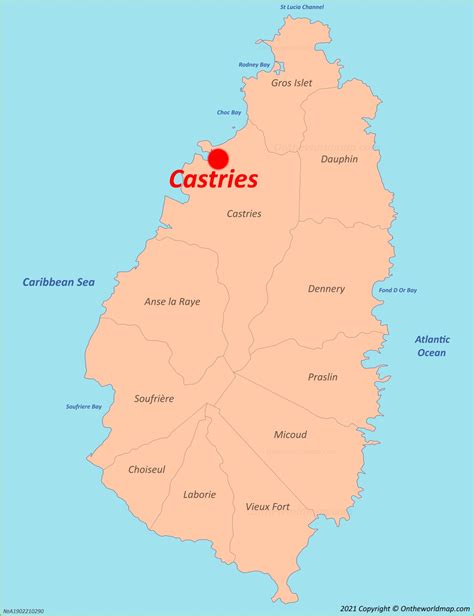 Castries Map | Saint Lucia | Maps of Castries