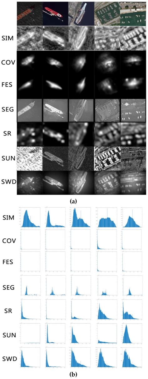 The saliency maps and their histograms for different input scenes. (a)... | Download Scientific ...