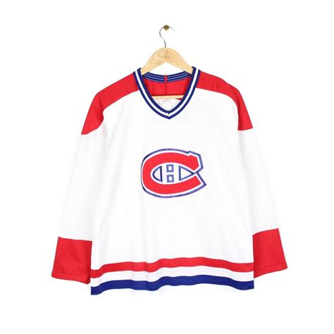 NHL Montreal Canadiens Jersey Vintage White Ice... - Depop