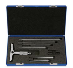 7 pc Depth Micrometer Set, 0–6", .001" gradations (Blue-Point®)