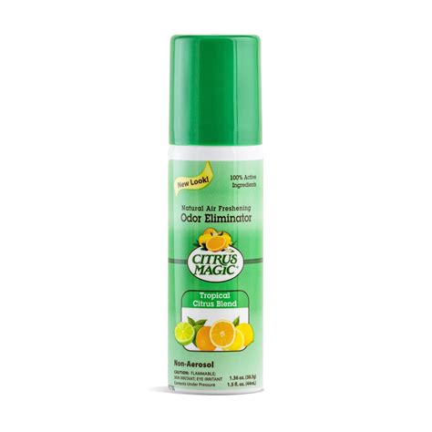 Citrus Magic Natural Odor Eliminating Air Freshener Spray, Tropical Citrus Blend