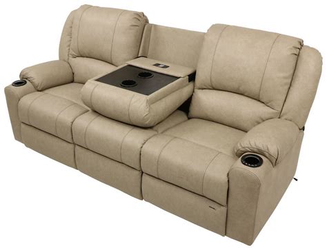 Thomas Payne Seismic Triple Power Reclining RV Couch w/ Heat, Massage, LEDs, USB - Grantland ...