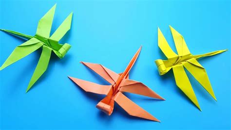 How to fold a Paper Dragonfly | Origami Dragonfly | Easy Origami - YouTube