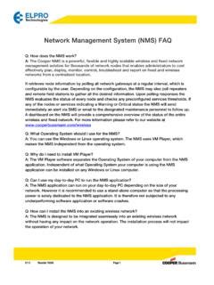 Network Management System (NMS) FAQ - Cooper Industries / network-management-system-nms-faq ...