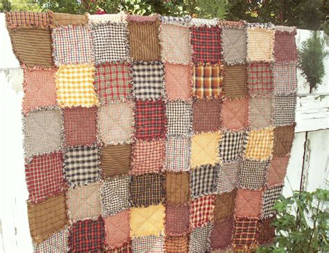 Ragged Frayed Homespun Quilts