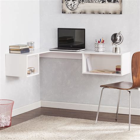 Harper Blvd Freda Wall Mount Corner Desk - | Small bedroom desk, Cheap office furniture, Diy ...