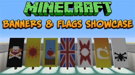 Minecraft 1.8: Banners & Flags Showcase & Tutorial - YouTube