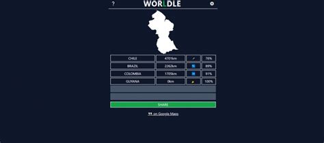 Introducing 'Worldle', the Geography-Themed Guessing Game Inspired by ...