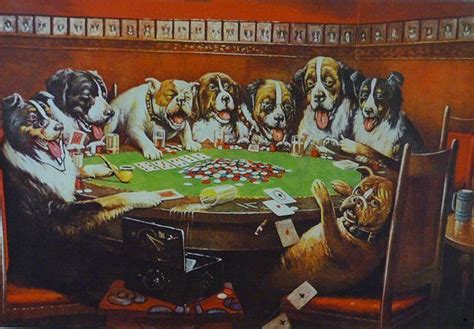 Dogs Playing Poker | Poster prints, Lithograph print, Dogs playing poker