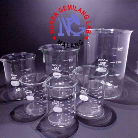 Promo Beaker Glass/Gelas Kimia Iwaky Pyrex Ukuran 250 ml Diskon 23% di ...