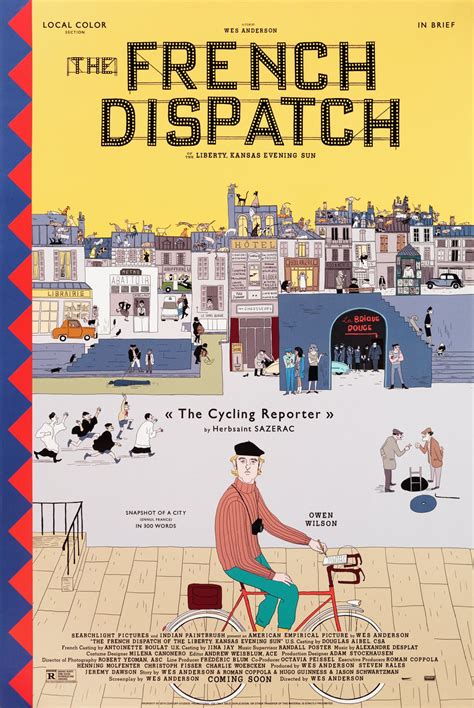 The French Dispatch Original 2020 U.S. Mini Movie Poster - Posteritati ...