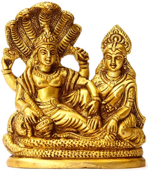 Lord Vishnu and Lakshmi Ji Seated on Sheshnag