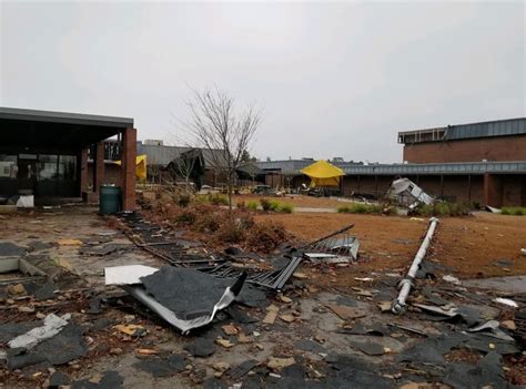 Massive damage at high school after 135-mph tornado hits SC community ...