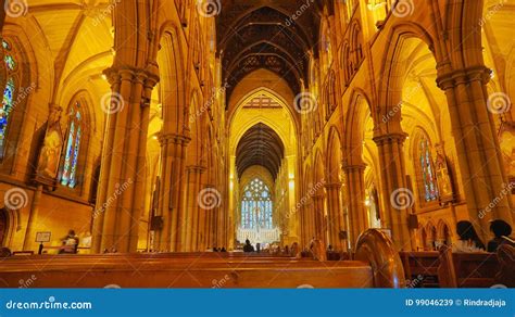 Beautiful Interior of St. Mary S Cathedral in Sydney Editorial Stock ...