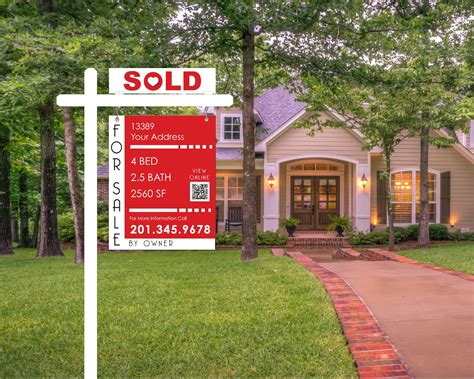 Real Estate Sign Home For Sale Sold Under Contract Sale | Etsy