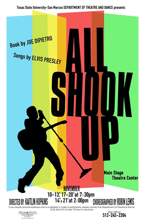 All Shook Up | Musicals, Shakes, Theatre poster