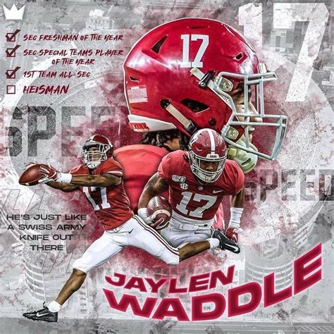 jaylen waddle alabama | Alabama crimson tide, Crimson tide football ...