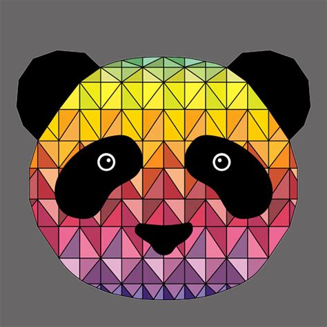 Colorful Panda Digital Art by Faheem Qureshi - Fine Art America