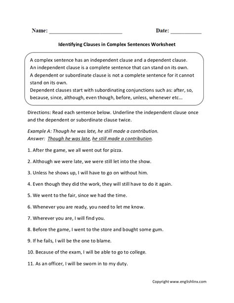 Subordinate Clause - 6+ Examples, Format, How to Write, Pdf