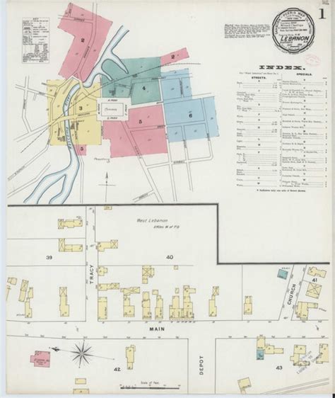 Lebanon, New Hampshire 1894 - Old Map New Hampshire Fire Insurance Index - OLD MAPS