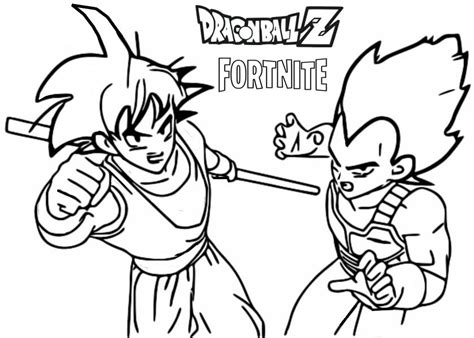 Coloring Page Fortnite Chapter 3 Season 3' : Dragon Ball Z - Coloring Home