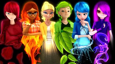 Miraculous Ladybug Speededit: All Characters as a Rainbow! Marinette ...