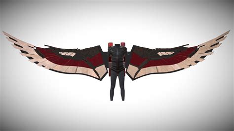 Falcon wings-jet pack (retex) - Buy Royalty Free 3D model by rajath98 ...