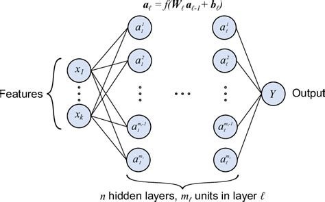 Schematic of a standard, fully connected Deep Neural Network (DNN). In... | Download Scientific ...