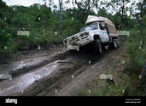 4WD adventure tour on Old Telegraph Track, Tip of Cape, Cape York Stock Photo: 9005210 - Alamy