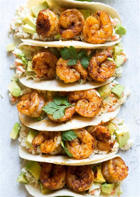 Shrimp Tacos - Noshtastic